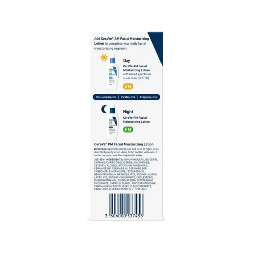 Cerave PM Facial Moisturizing Lotion For Normal To Dry Skin - 89ml