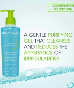 Bioderma Sebium Gel Moussant Purifying Cleansing Gel - 200ml