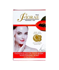 Fiorae Papaya & Gluta Plus Kojic Whitening Soap -165g