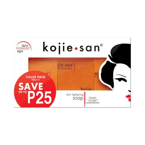 Kojie San Skin Lightening Kojic Acid Whitening Soap 3 x 65g